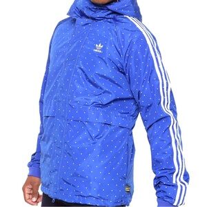Adidas Originals x Pharrell Williams Windbreaker Jacket Bold Blue/White
